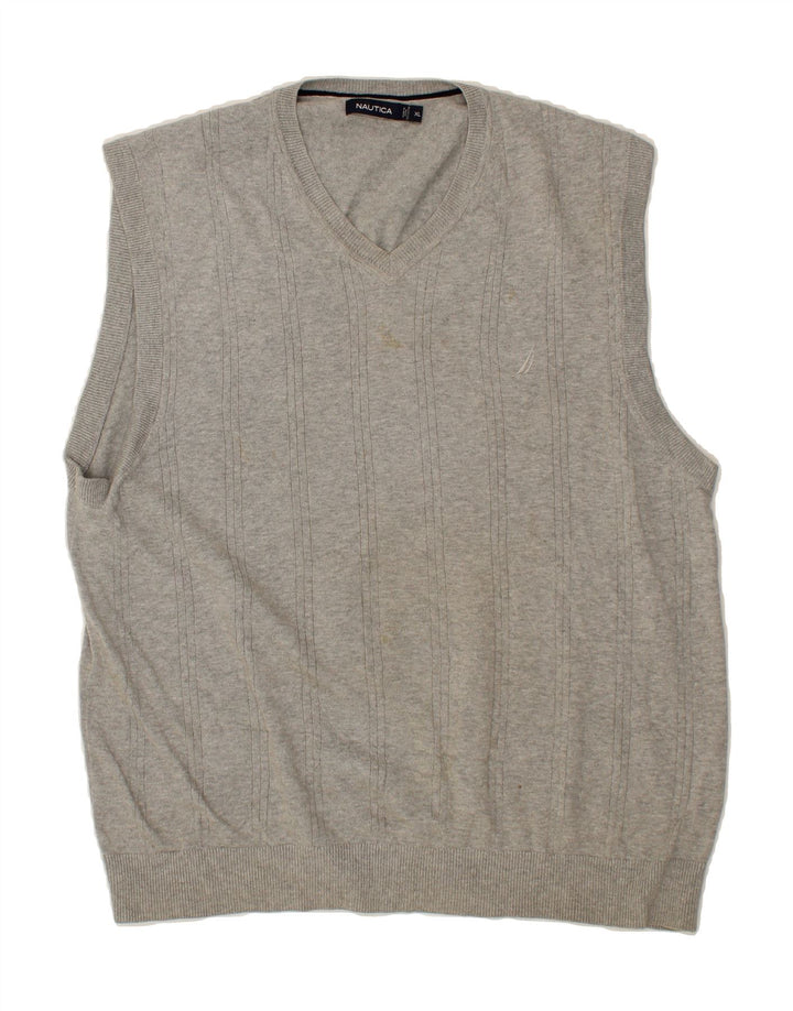 CHAPS Mens Vest Tank Top XL Grey Cotton Vintage Chaps and Second-Hand Chaps from Messina Hembry 