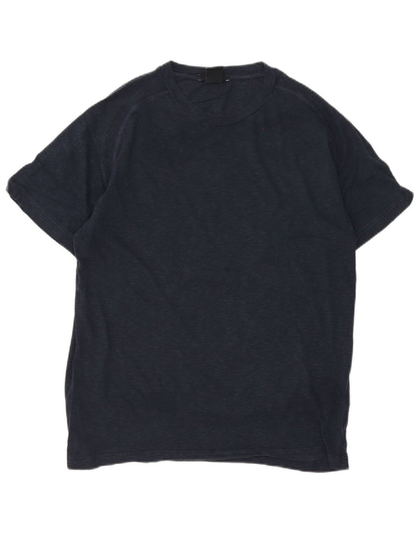 T-shirt Colmar da uomo con vestibilità regolare, top in cotone mélange blu navy medio