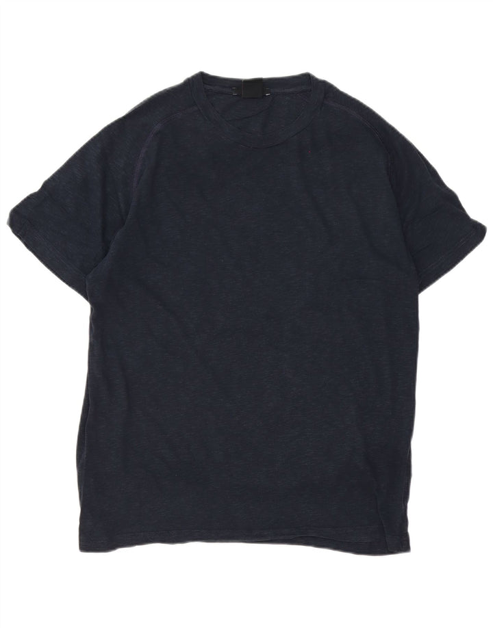 T-shirt Colmar da uomo con vestibilità regolare, top in cotone mélange blu navy medio