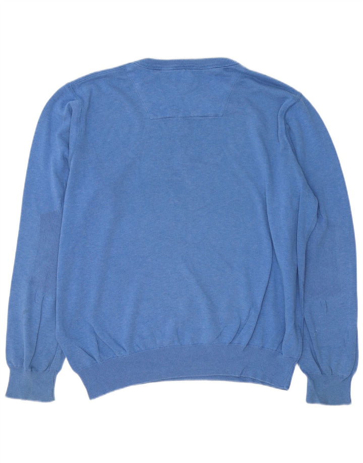 Maglione maglione con scollo a barca vestibilità regolare da uomo Timberland 2XL cotone blu