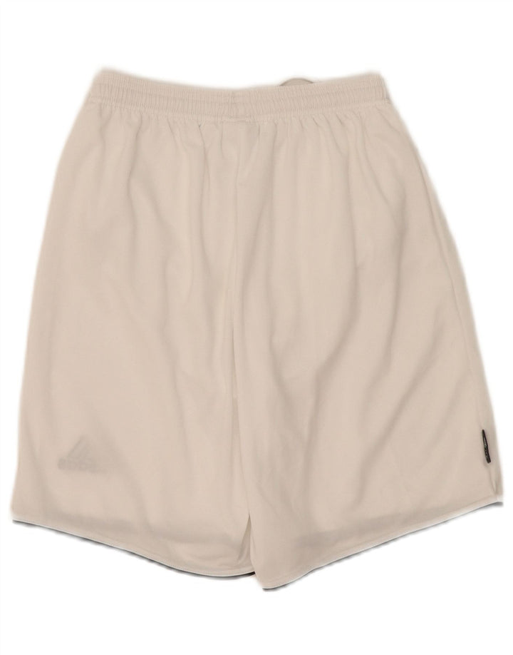 Pantaloncini sportivi da uomo Adidas piccoli sportivi in poliestere bianco