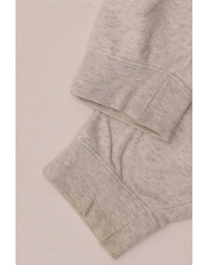 Felpa con cappuccio oversize con grafica Nike da donna UK 14 Cotone grigio medio