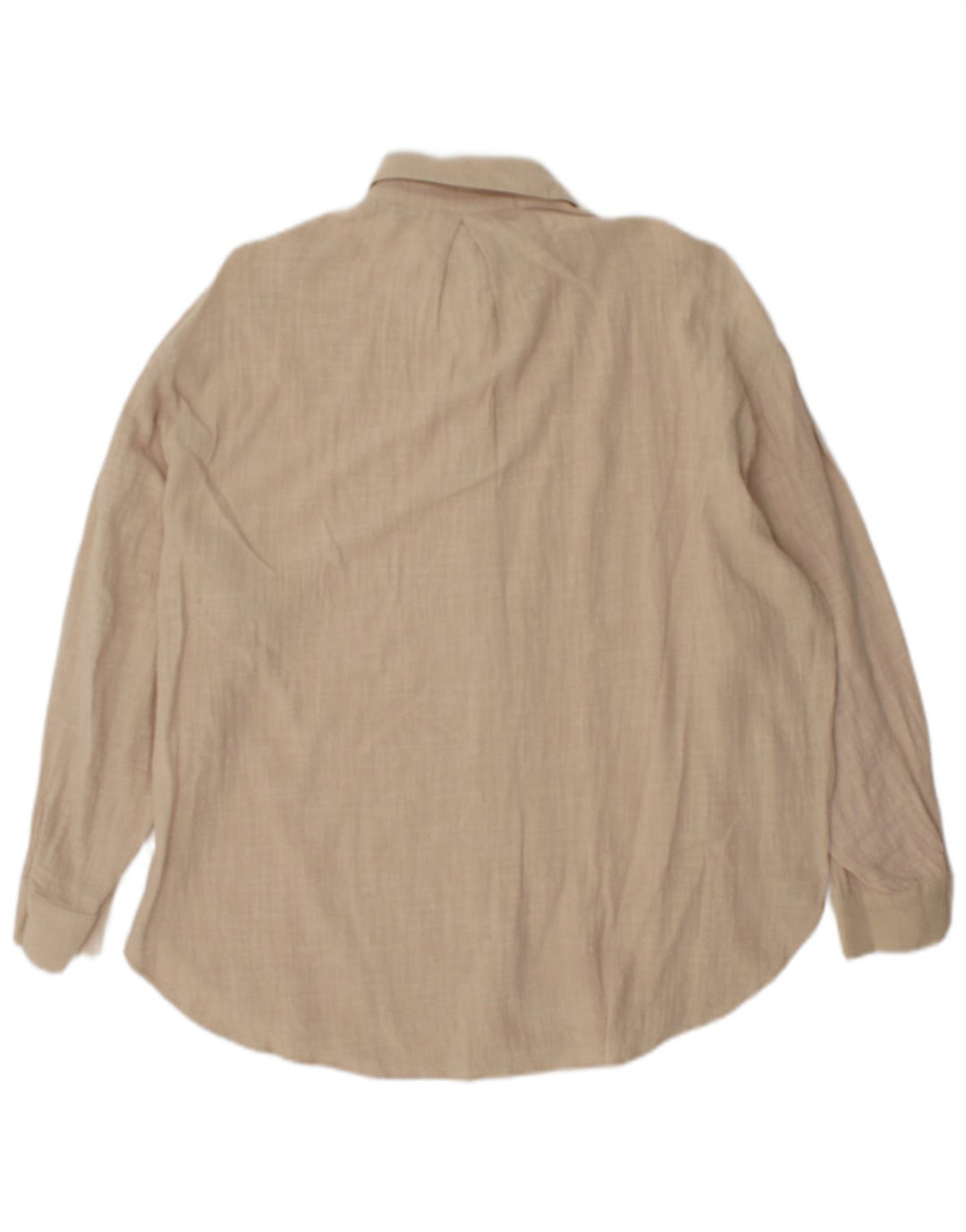 Camicia oversize da donna Zara UK 6 XS in cotone beige