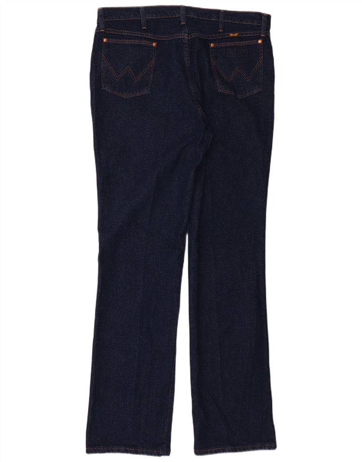 Jeans dritti da uomo Wrangler W38 L34 cotone blu navy