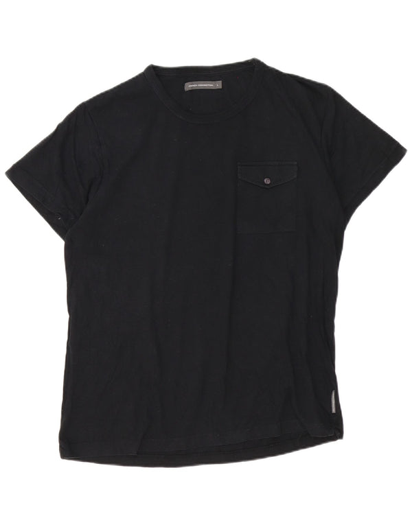 T-shirt da uomo French Connection Top grande in cotone nero