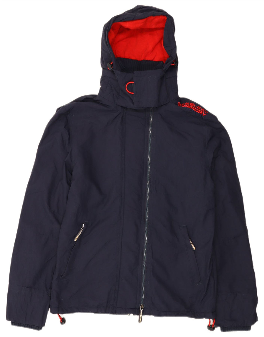 Giacca a vento grafica da donna Superdry UK 14 medio blu navy