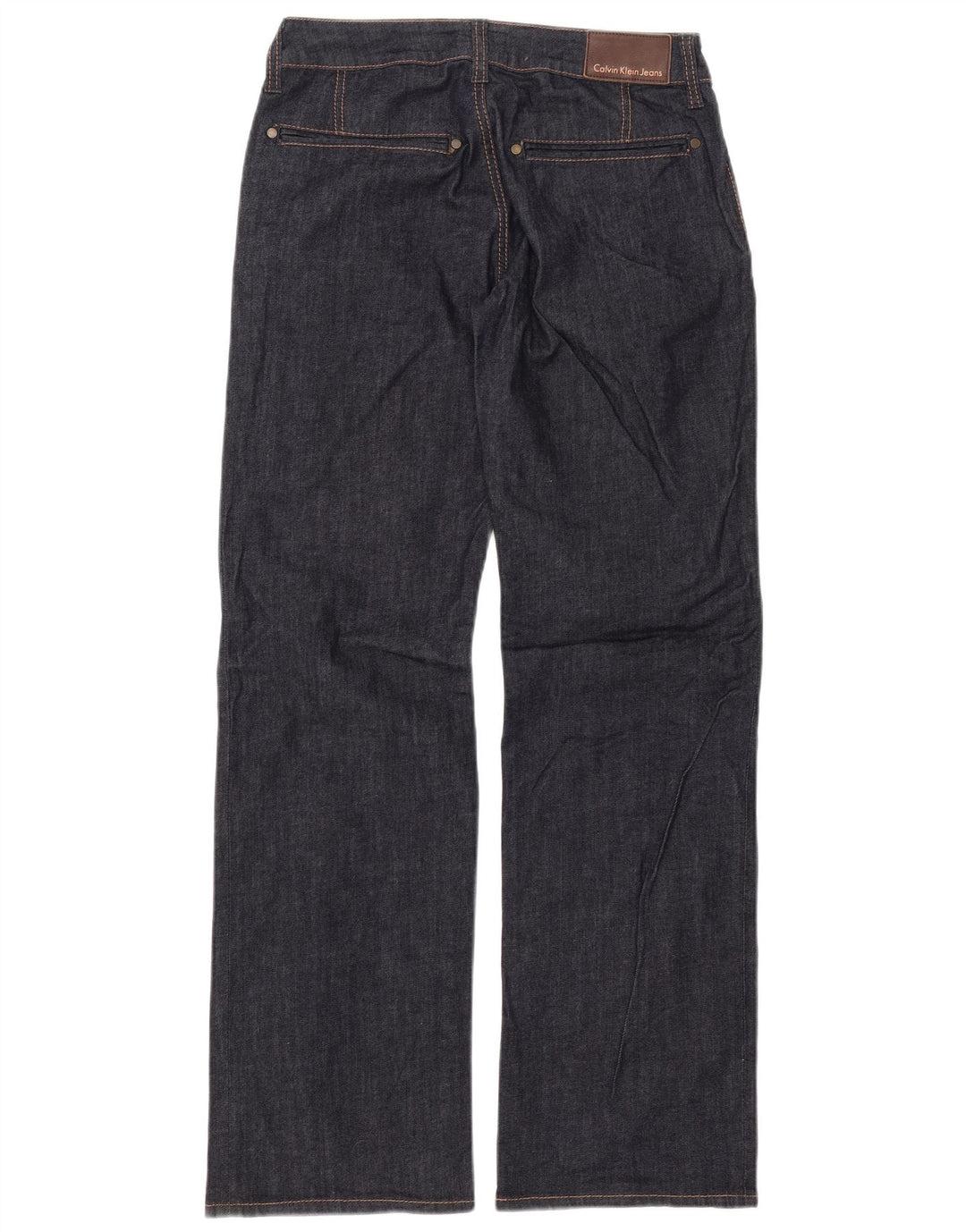 CALVIN KLEIN Jeans dritti da donna W30 L33 cotone blu navy