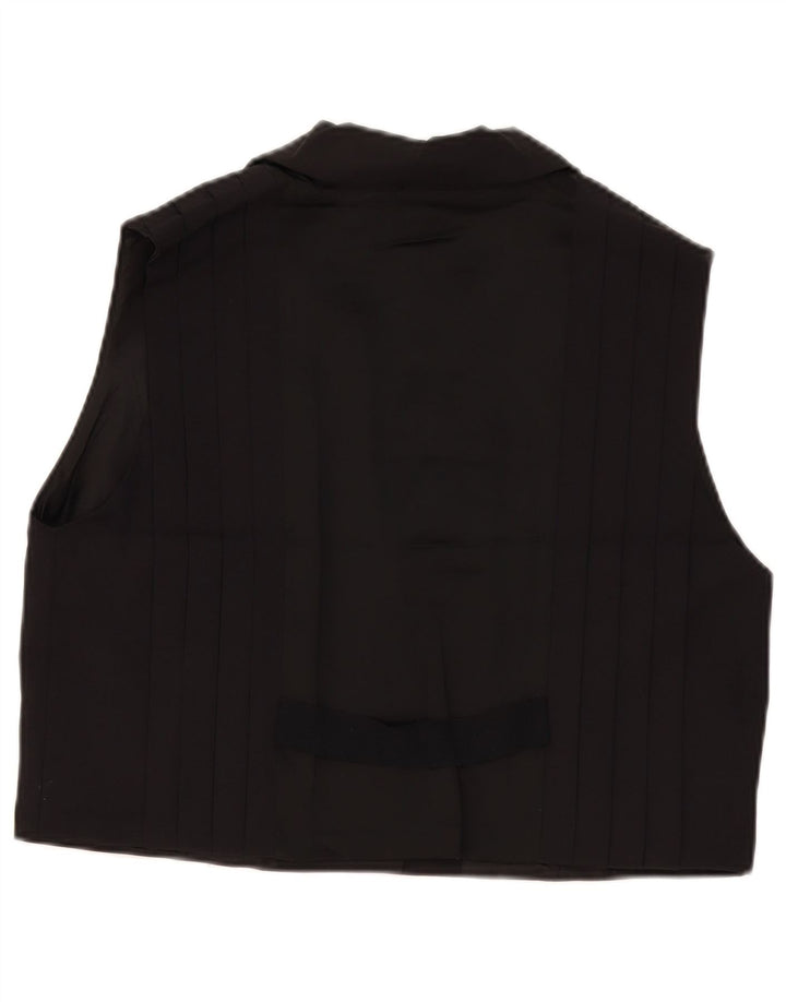Gilet Zara da donna UK 18 XL viscosa nera