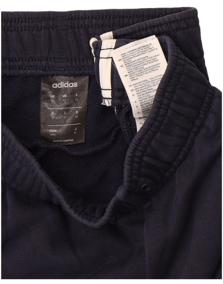 Pantaloni da tuta da uomo Adidas medi in cotone blu navy