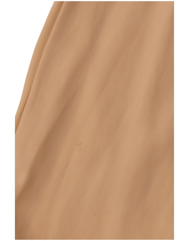 Pantaloni chino larghi con pegging da donna ZARA piccoli W26 L29 Beige