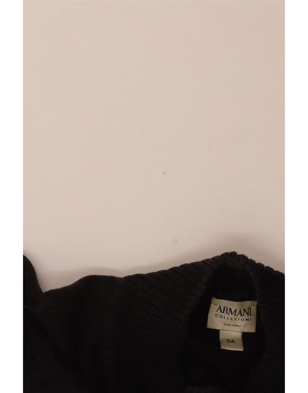 ARMANI COLLEZIONI Maglione da donna con collo alto IT 54 3XL Nero