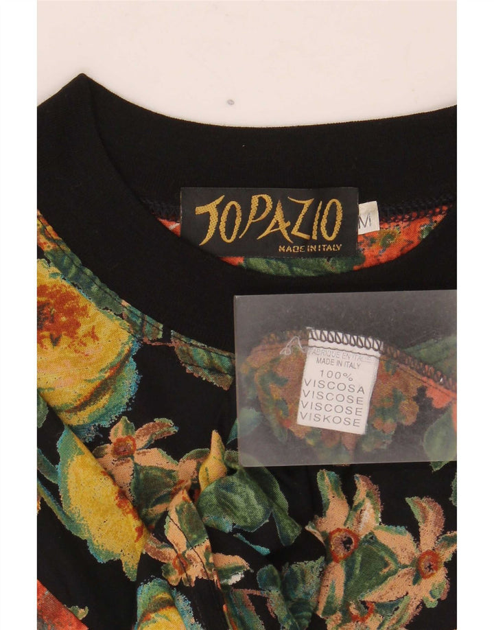 Topazio Camicetta da donna Top UK 14 Viscosa floreale multicolore media