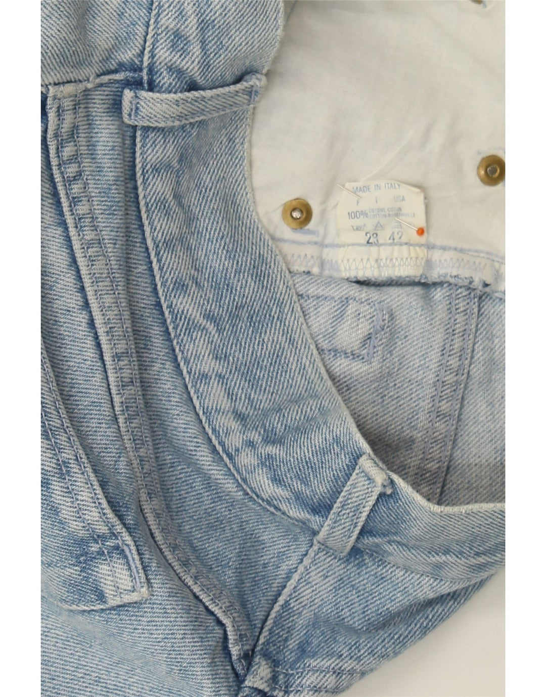 TRUSSARDI Womens Denim Skirt W28 Medium  Blue Cotton Vintage Trussardi and Second-Hand Trussardi from Messina Hembry 