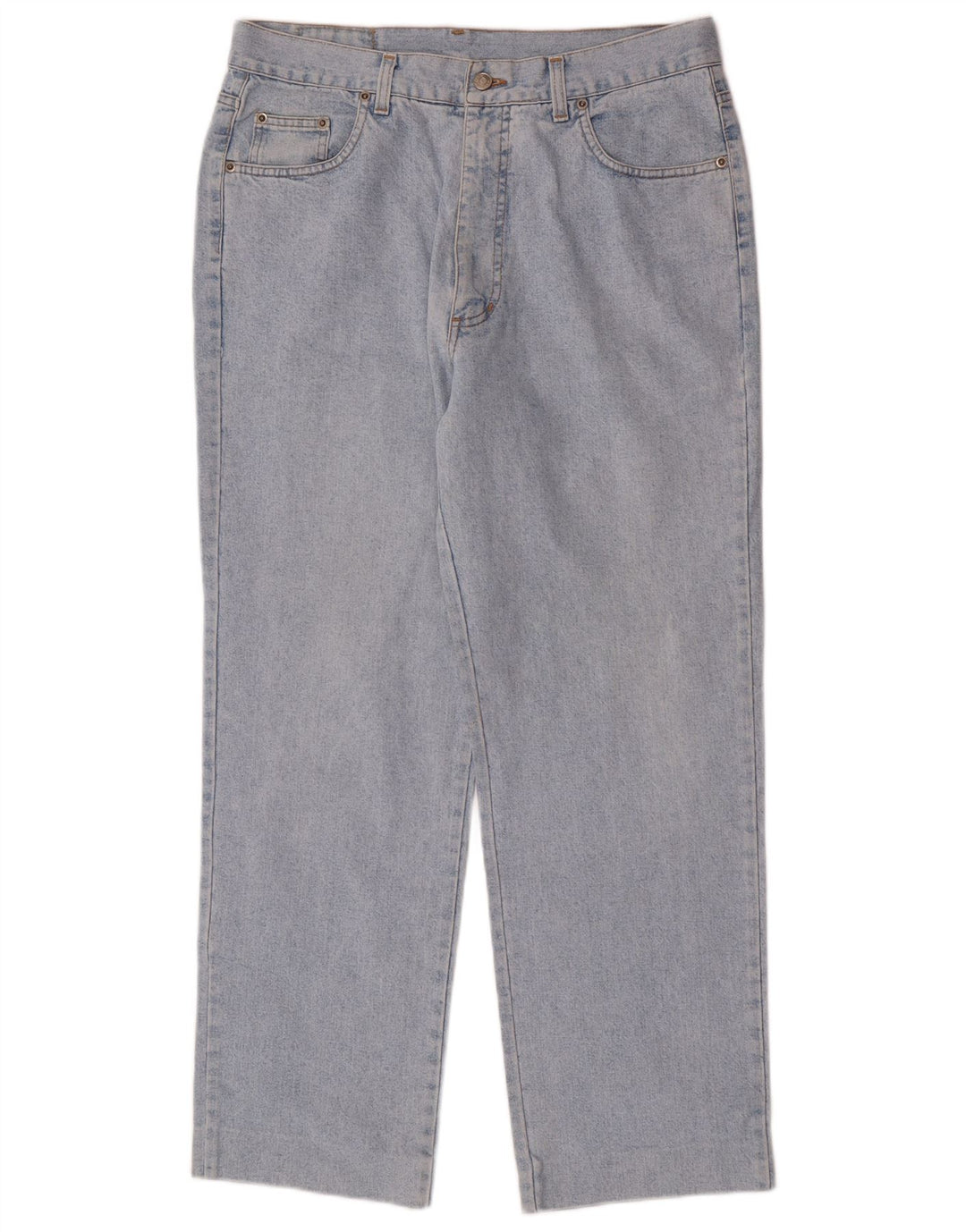 Jeans dritti da uomo Wampum W34 L29 cotone blu