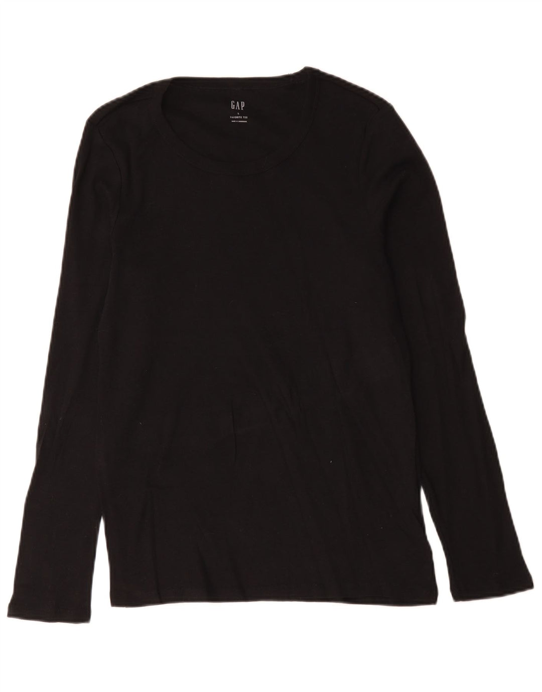Gap Top da uomo a manica lunga grande in cotone nero