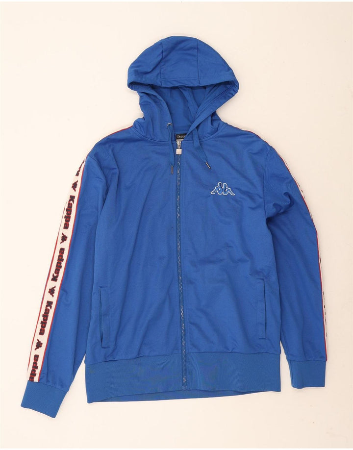 Giacca da tuta grafica da uomo Kappa XL blu poliestere color block