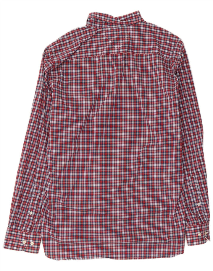 Camicia da uomo Regular Fit Tommy Hilfiger, cotone a quadri rossi grandi