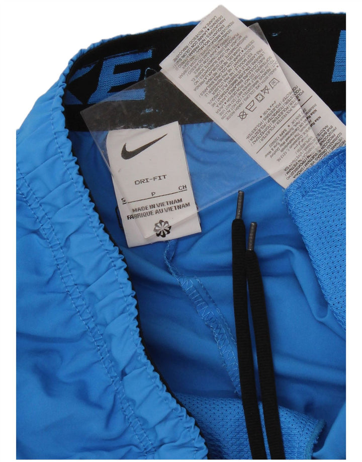 NIKE Mens Dri Fit Graphic Sport Shorts Small  Blue Polyester