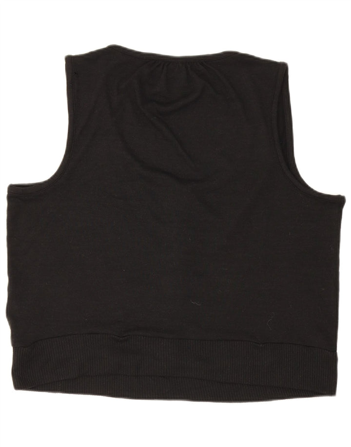 Top camicetta senza maniche da donna Gap UK 18 XL poliestere nero