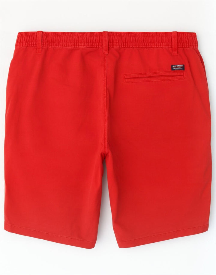 Pantaloncini chino da uomo Superdry W33 cotone rosso medio