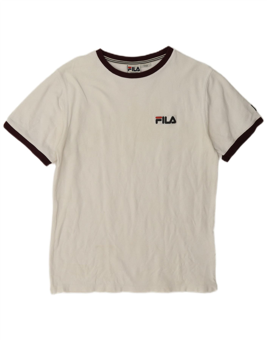 Maglietta Fila da uomo Top Large in cotone bianco