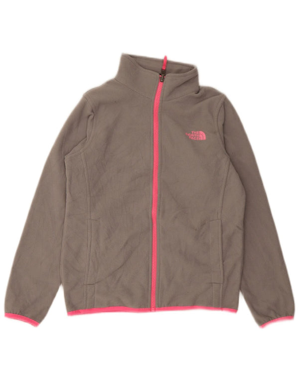 Giacca in pile The North Face per ragazze 10-11 anni grigio medio chiazzato