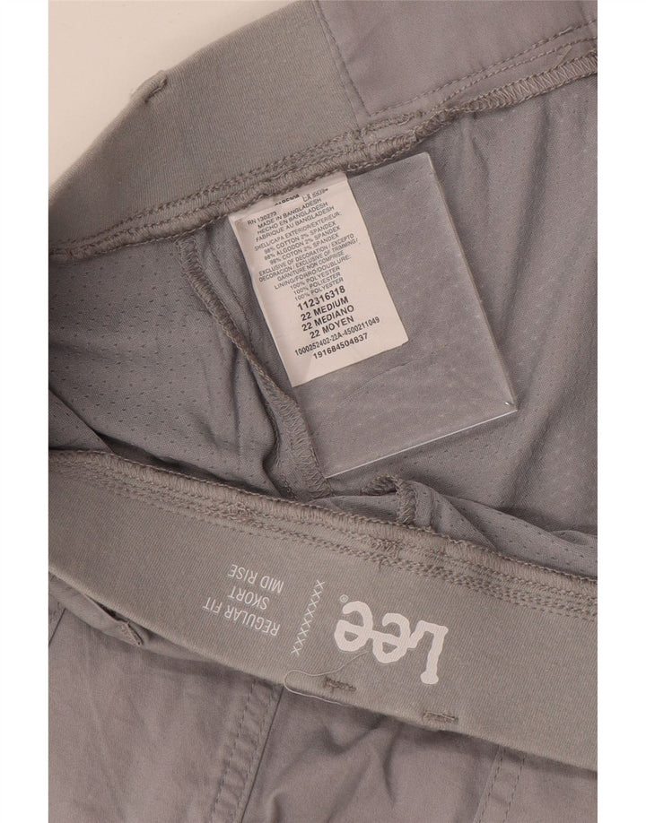 Gonna LEE da donna a vita media vestibilità regolare US 22 3XL cotone grigio