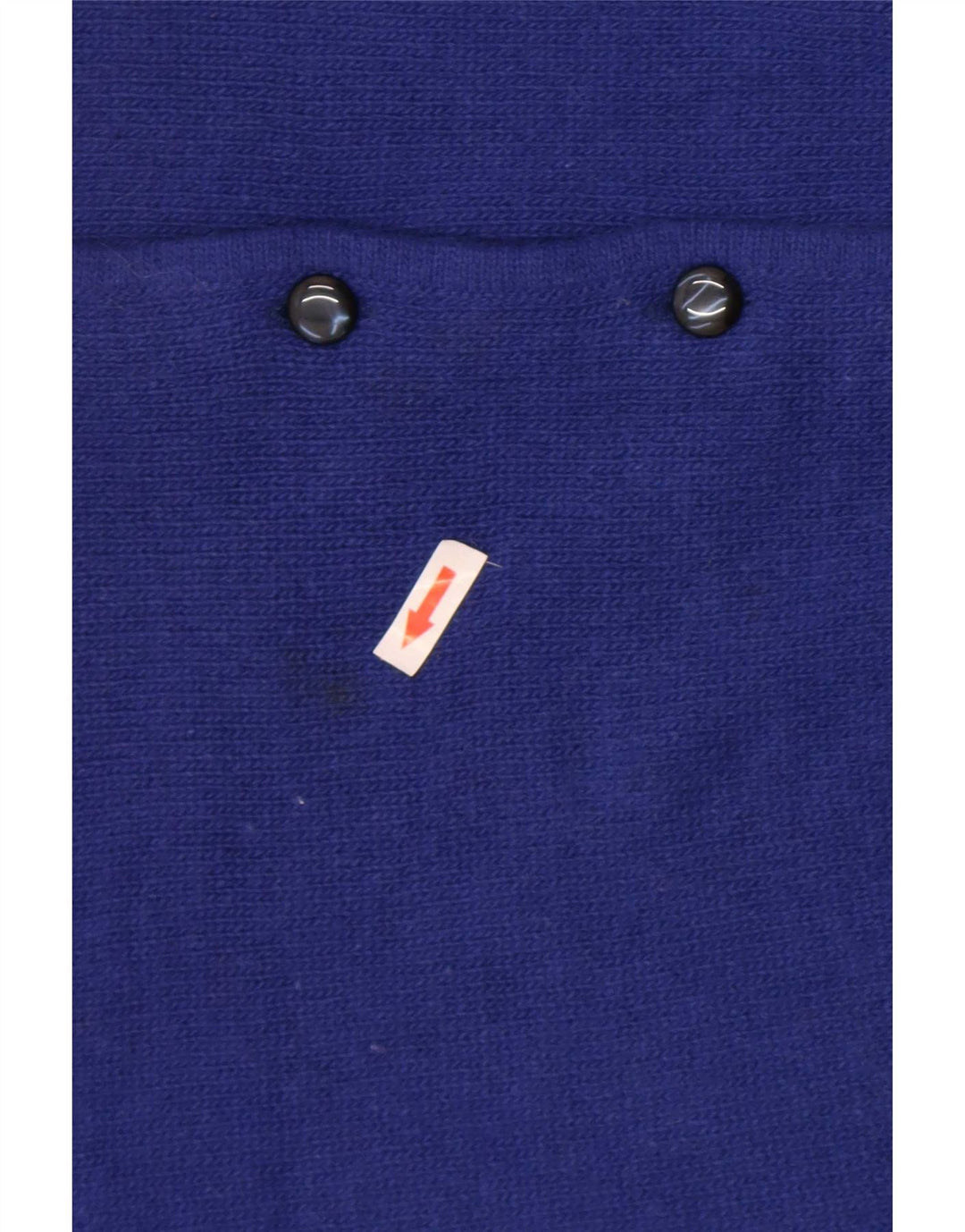 Maglione cardigan da donna vintage IT 44 lana blu medio