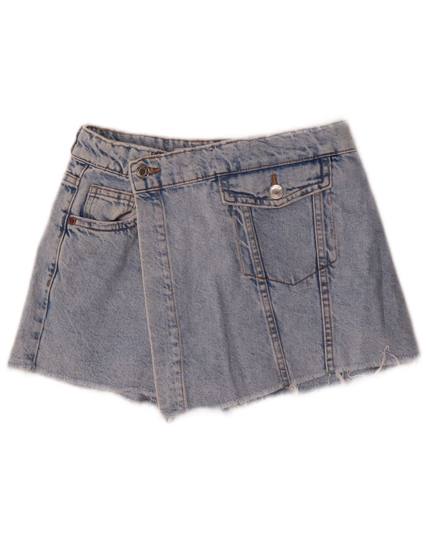 Pantaloncini di jeans per ragazze Zara 11-12 anni W24 cotone blu