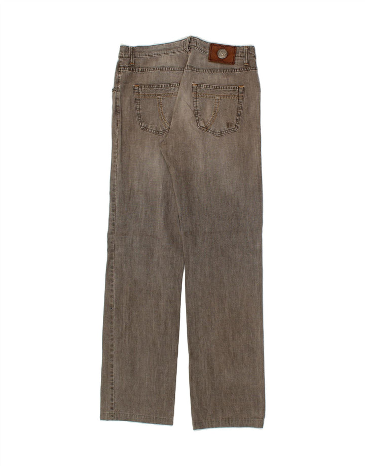 TRUSSARDI Mens Straight Jeans W33 L33 Grey Cotton Vintage Trussardi and Second-Hand Trussardi from Messina Hembry 