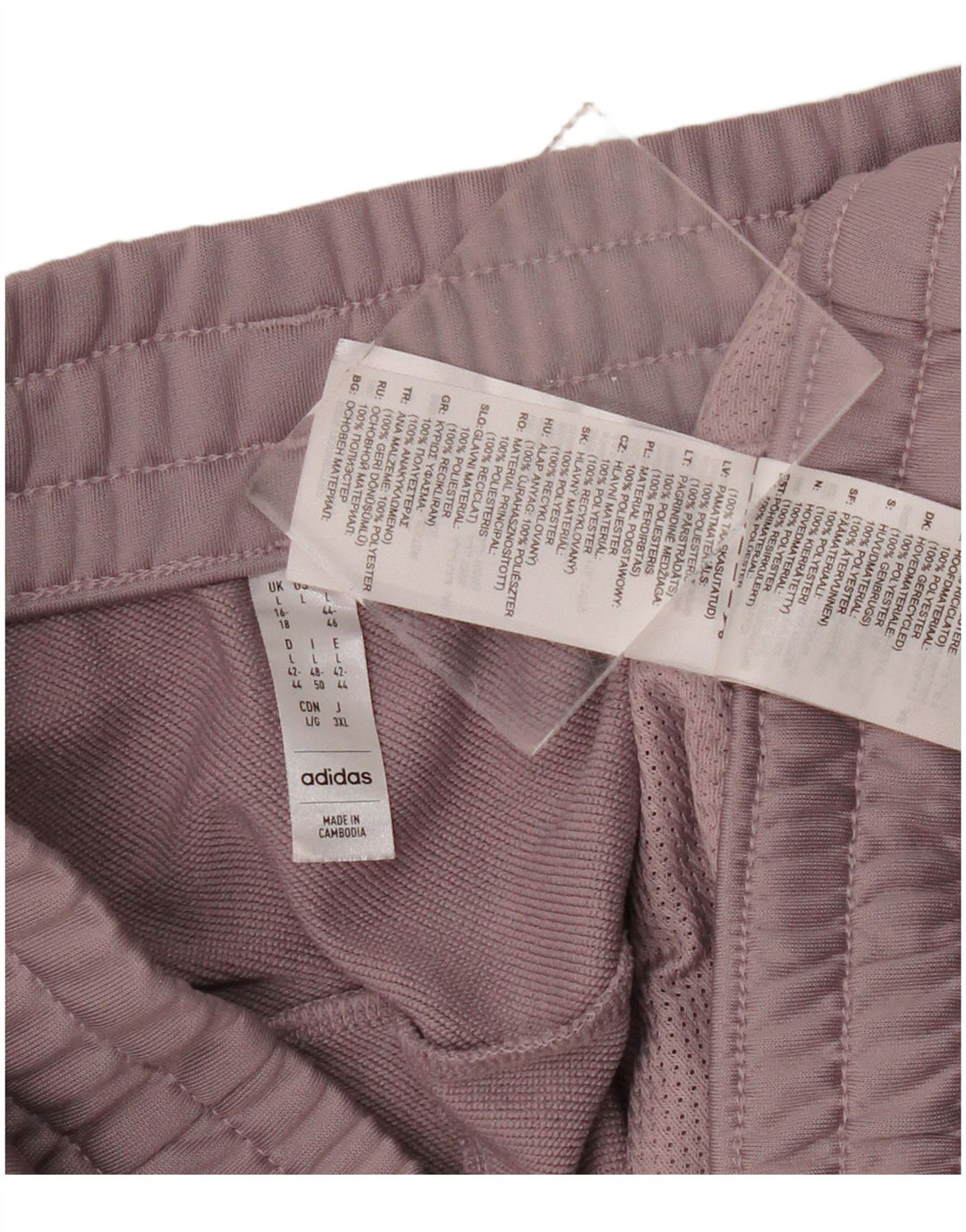 Pantaloni da tuta da donna ADIDAS Joggers UK 16/18 Large Viola Poliestere