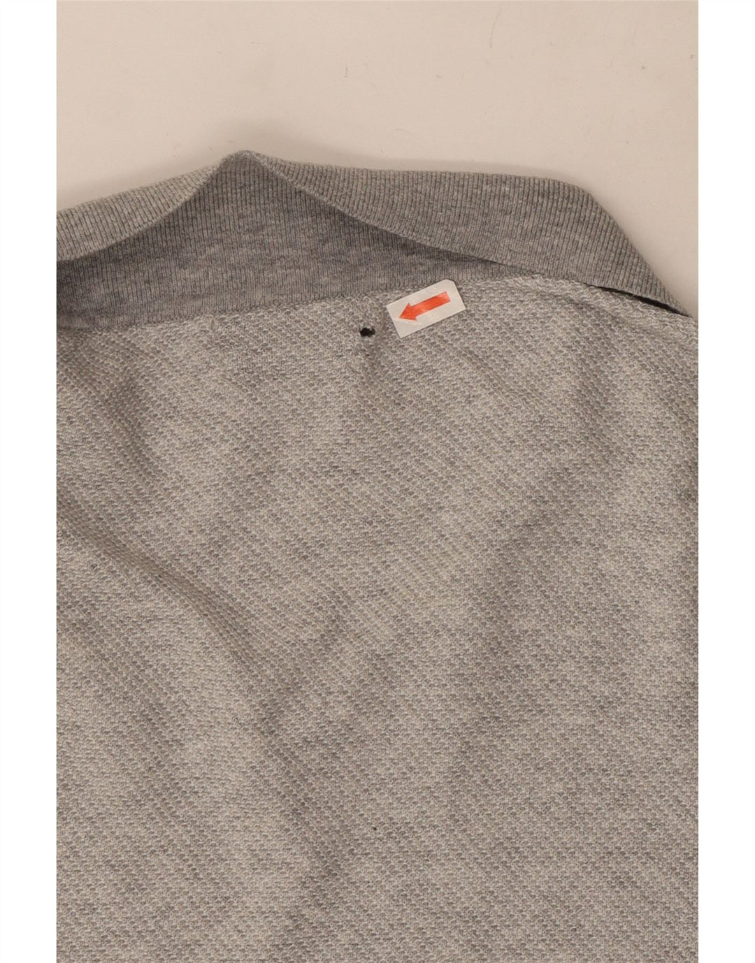 Polo da uomo a maniche corte Massimo Dutti XL in cotone grigio classico