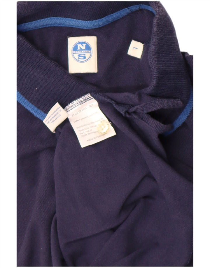 Polo da uomo North Sails grande in cotone blu navy