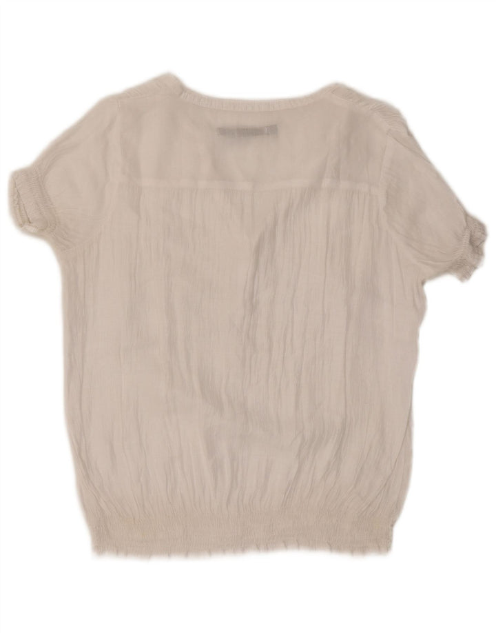 Camicetta da donna Zara Top UK 16 grande bianca