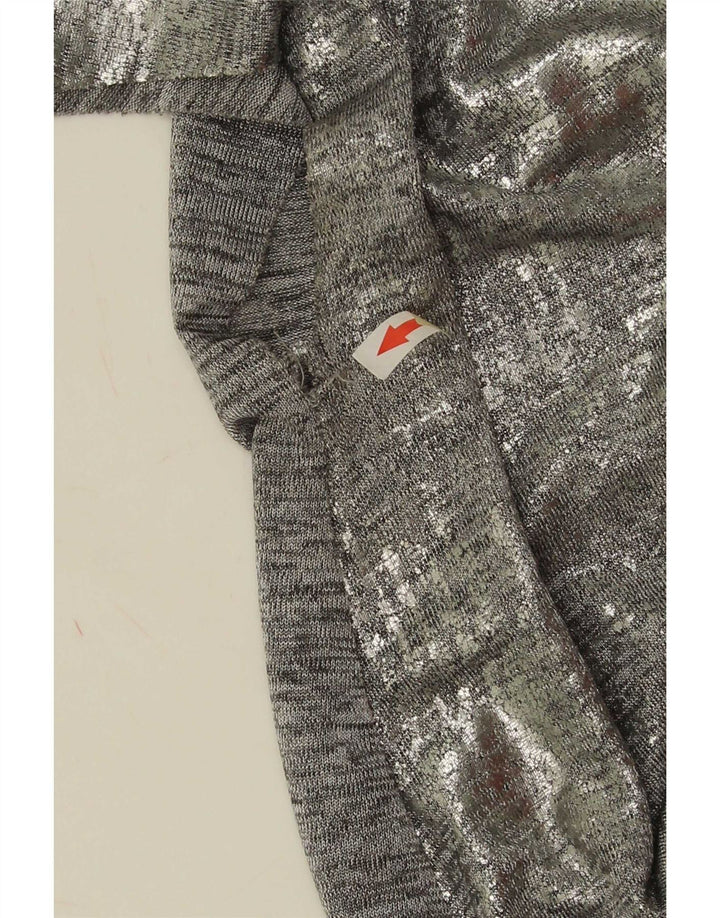 Top in camicetta senza maniche da donna Zara UK 14 Grigio medio