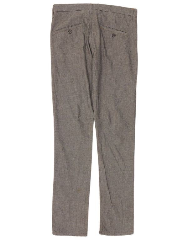 Pantaloni chino slim da uomo Zara EU 38 Small W30 L32 Cotone grigio
