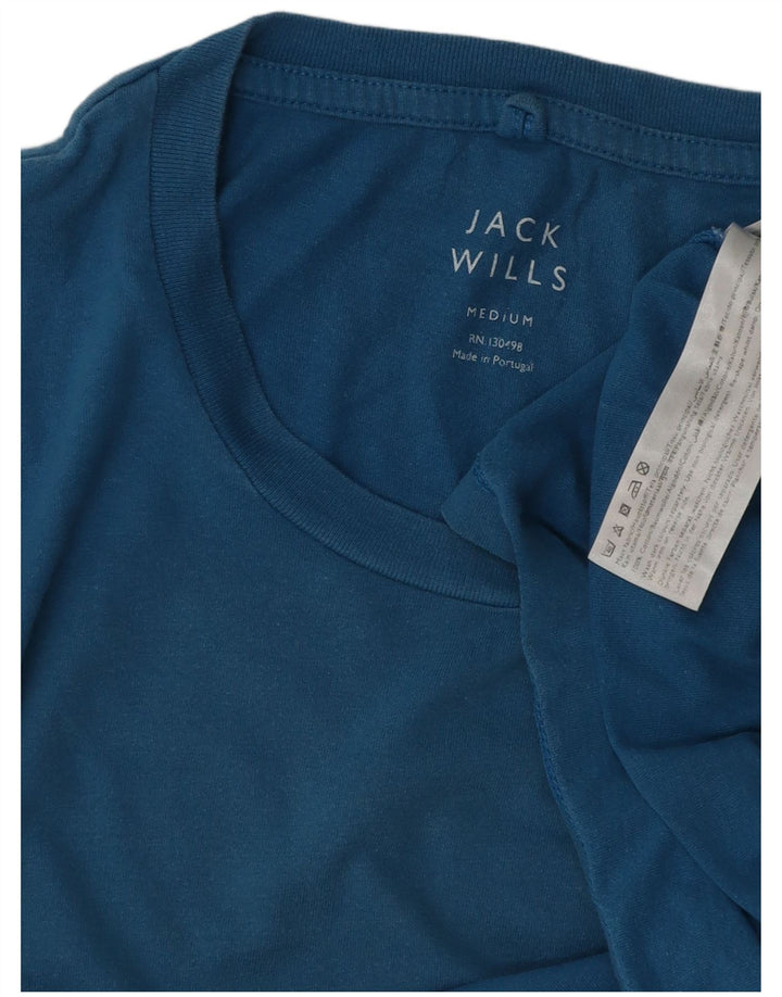 T-shirt da uomo Jack Wills Top in cotone blu medio