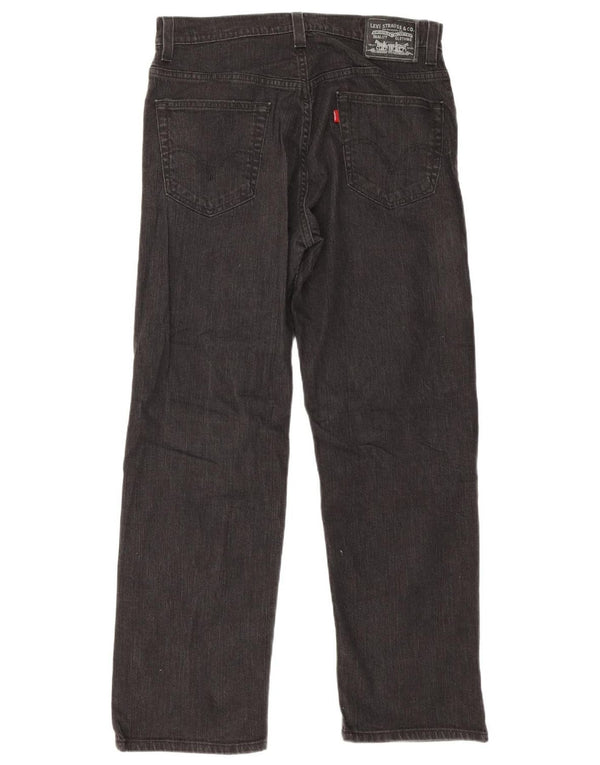 Levi's Uomo 559 Jeans dritti dalla vestibilità rilassata W34 L30 Cotone Nero