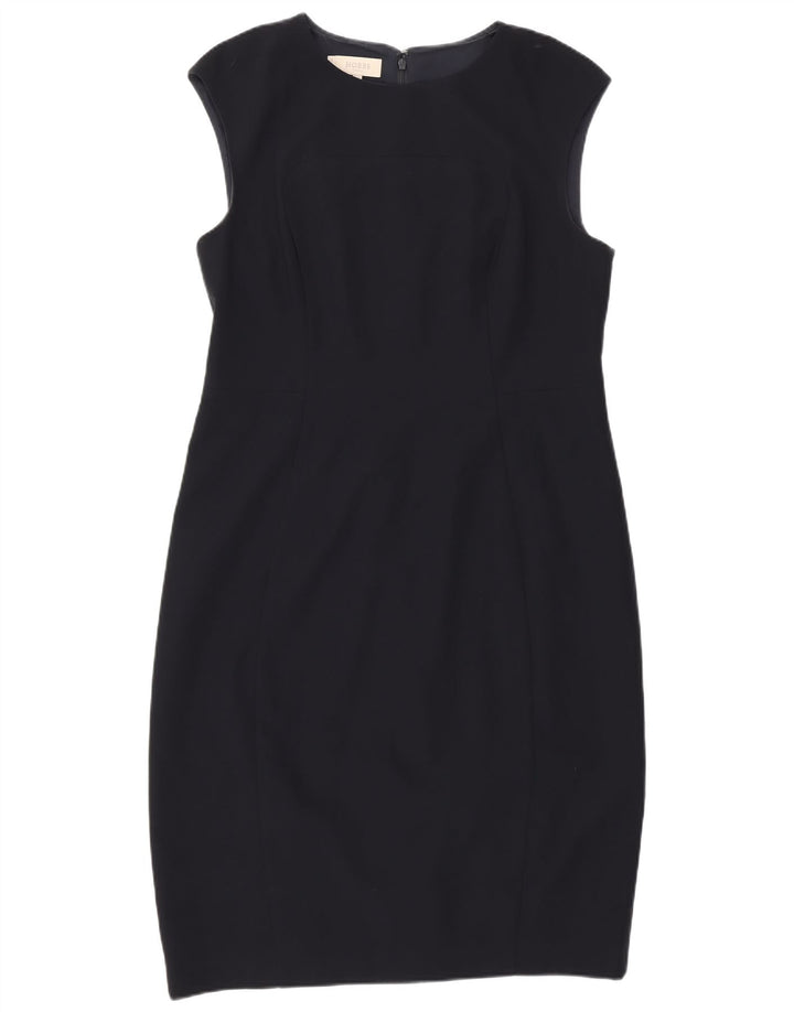 Abito tubino senza maniche da donna Hobbs UK 14 grande poliestere blu navy
