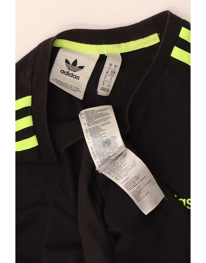 T-shirt Adidas da uomo Top Small in cotone nero