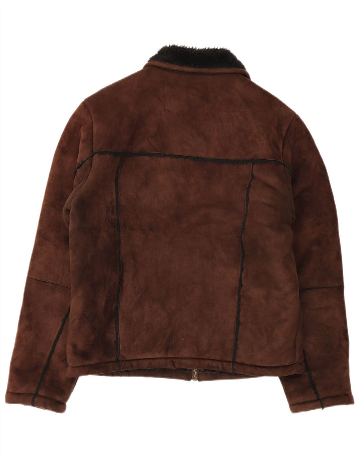 Giacca Sherpa da uomo Blend Of America UK 40 Large Marrone Poliestere
