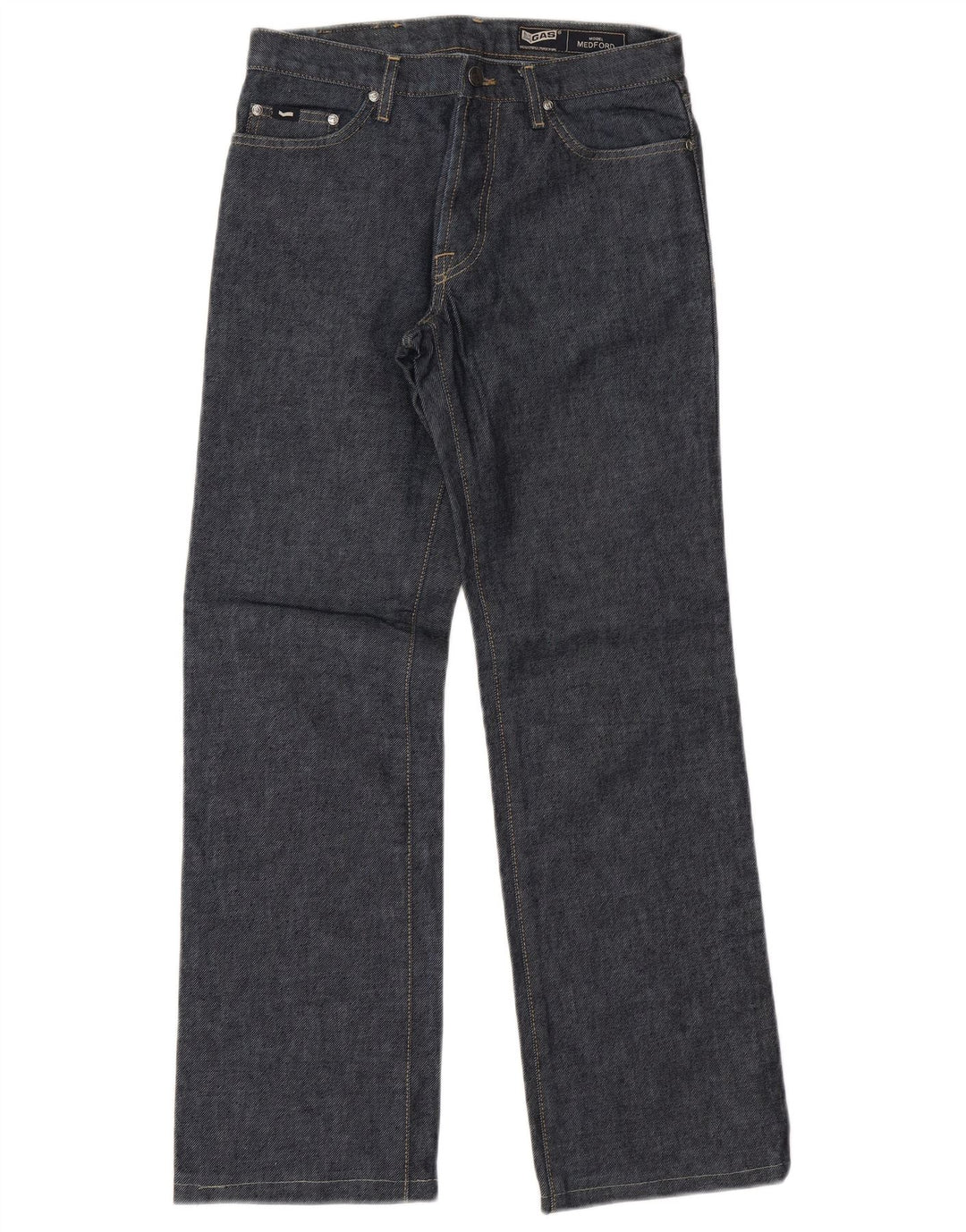 Jeans dritti da uomo Gas W30 L30 classico in cotone blu navy