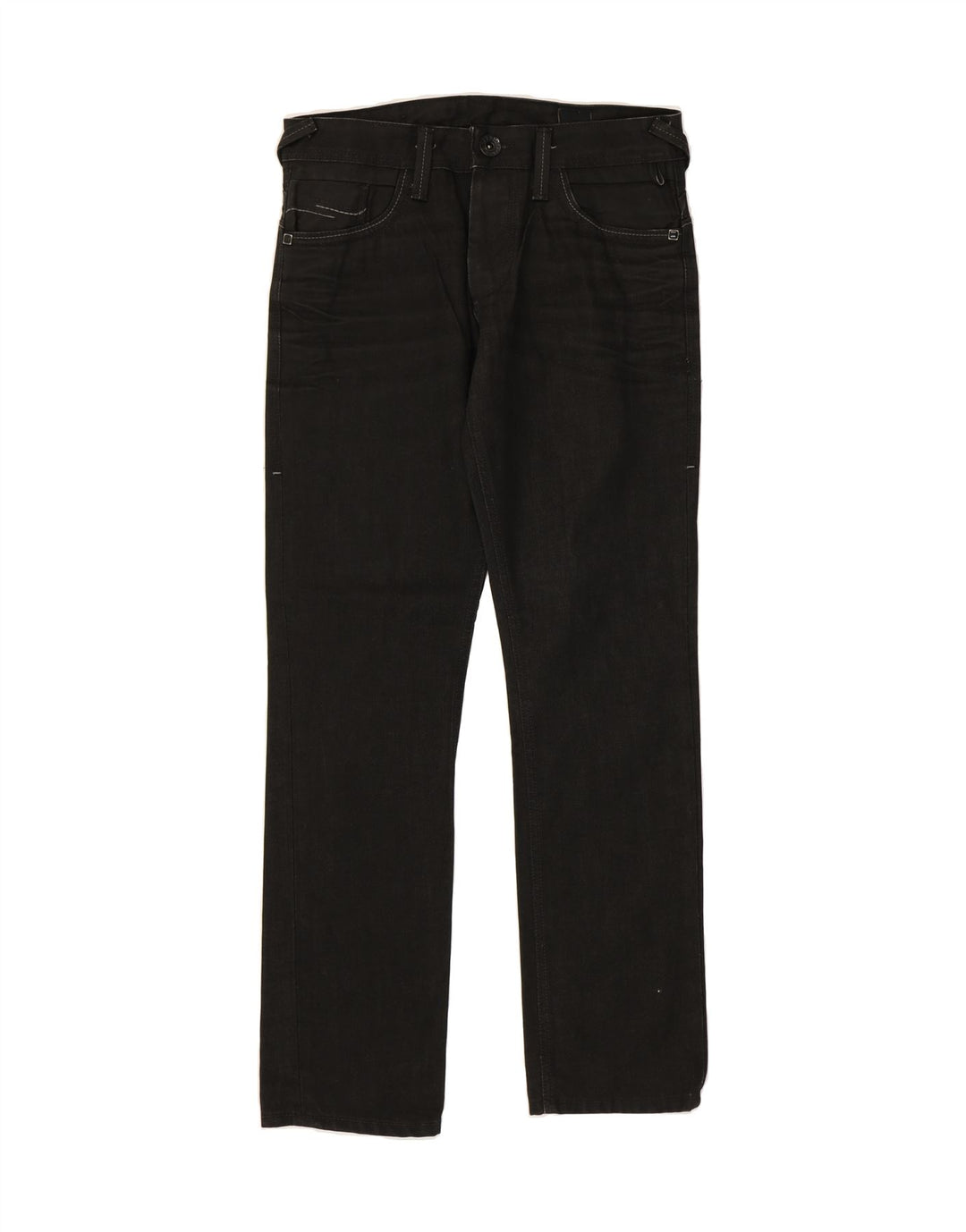 JACK & JONES Mens Straight Jeans W32 L34 Black Cotton Vintage Jack & Jones and Second-Hand Jack & Jones from Messina Hembry 