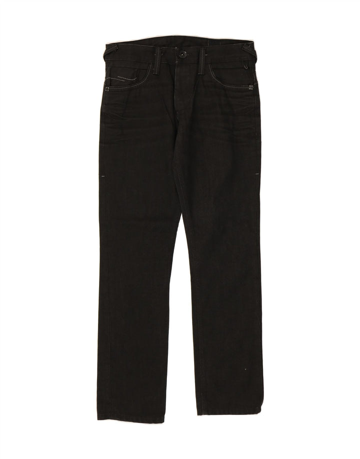 JACK & JONES Mens Straight Jeans W32 L34 Black Cotton Vintage Jack & Jones and Second-Hand Jack & Jones from Messina Hembry 
