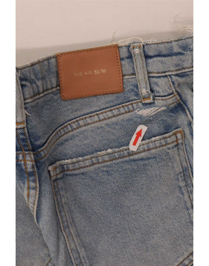 Jeans slim da donna Zara EU 34 2XS W24 L26 Blu