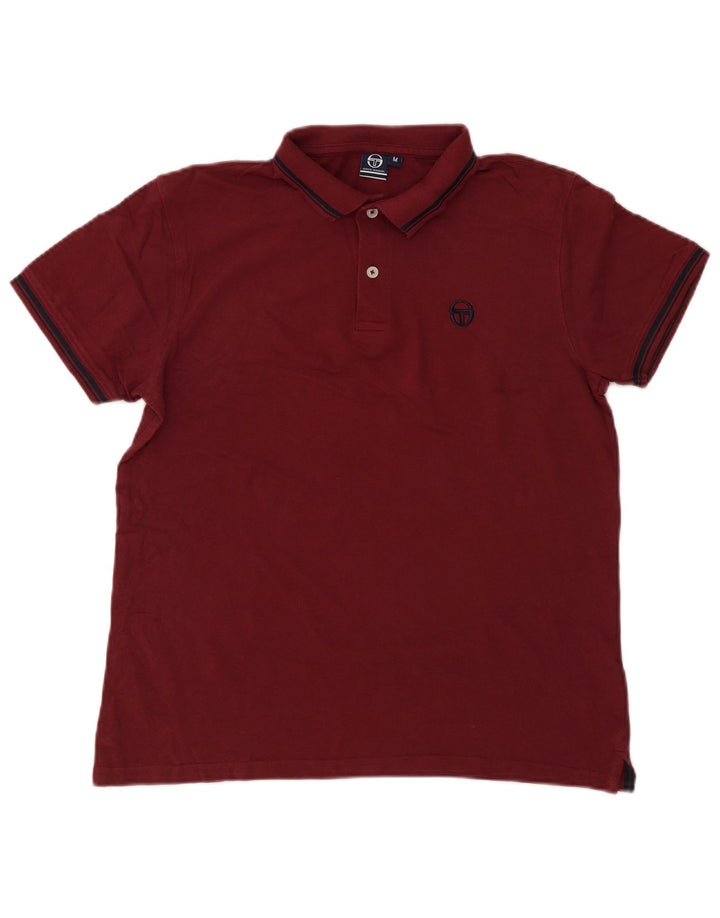 Polo Uomo Sergio Tacchini Cotone Rigato Medio Bordeaux