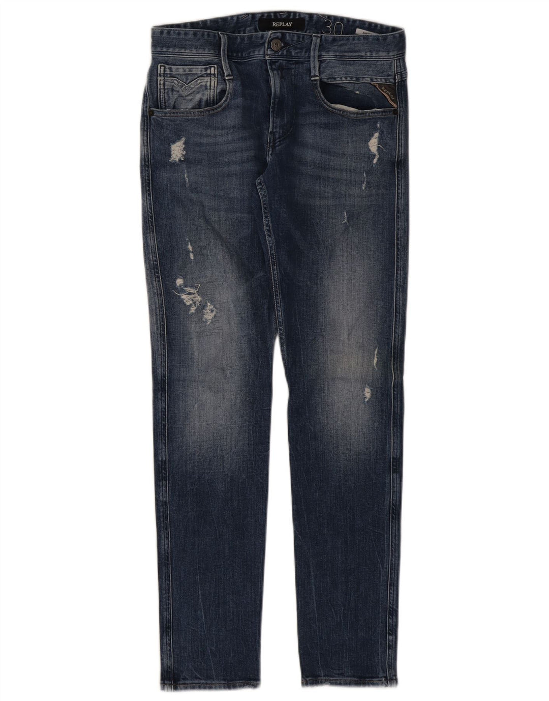 REPLAY Jeans slim effetto consumato Anbass da donna W30 L31 Blu
