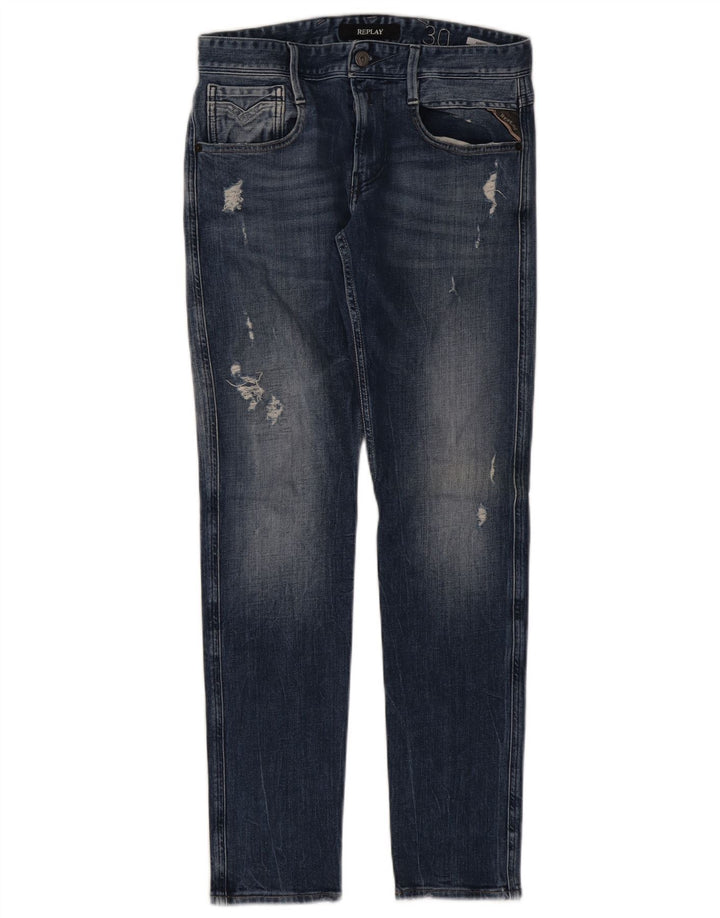 REPLAY Jeans slim effetto consumato Anbass da donna W30 L31 Blu