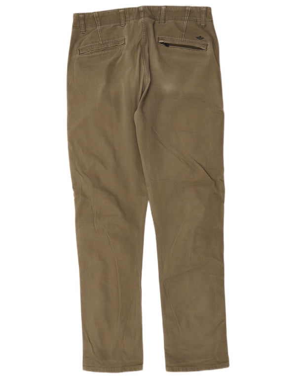 Pantaloni chino slim Alpha da uomo Dockers W32 L32 cotone kaki