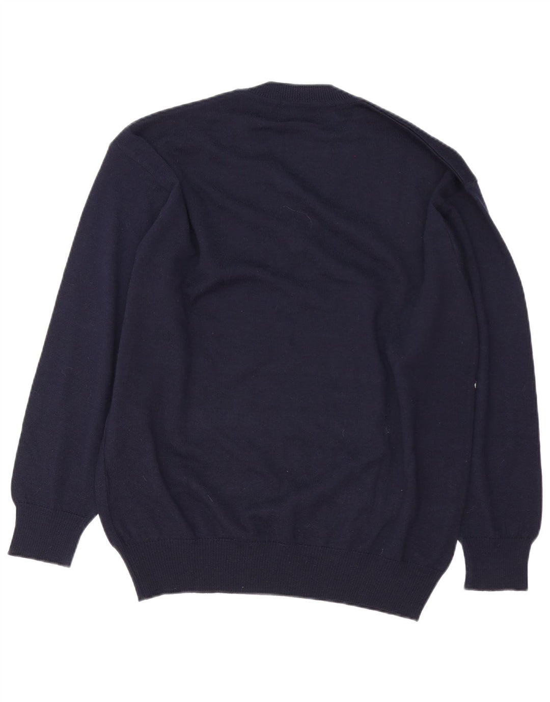 Maglione da uomo con scollo a V Settebello grande blu navy Fair Isle